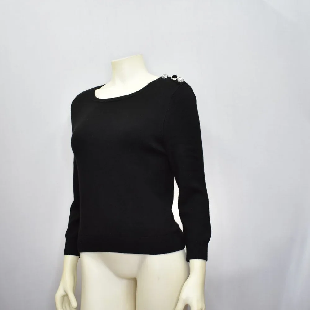 WHITE HOUSE BLACK‎ MARKET 3/4 SLEEVES SWEATER SZ MD